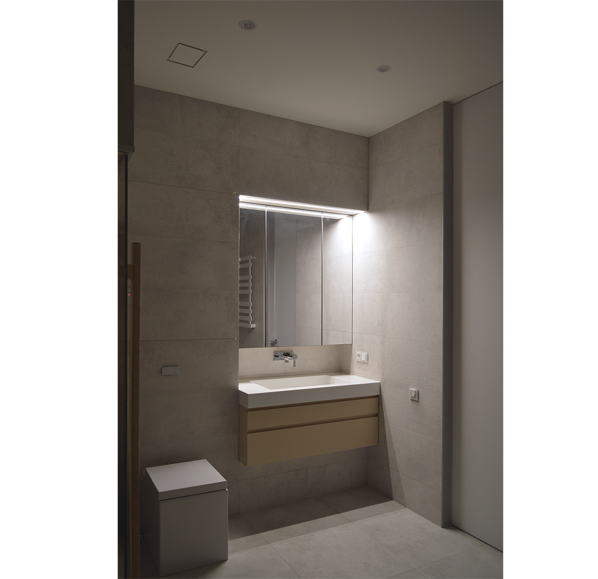 Диффузор под покраску скрытого монтажа SECRET SOFT FRAME D200мм