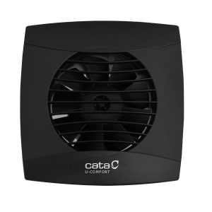 Вентилятор накладной Cata UC-10 Hygro Black (таймер, датчик влажности)